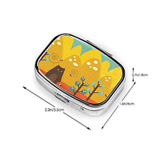 Scatola quadrata per pillole medicinali settembre moda pillola organizer viaggio pillola dispenser per vitamine integratori