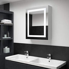 Tidyard Armadietto Bagno da Parete con Specchio e LED, con 3 Ripiani, 50x13x70 cm Bianco e Argento