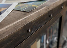 MASSIVMOEBEL24.DE Heavy Industry #247 Credenza in Legno di Mango e Ferro - Laccato Marrone - 90x40x90