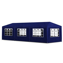 Anself Gazebo per Feste Blu con 8 Pareti 9 x 3 x 2,5 m