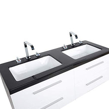 Beliani Malaga - Set di mobili da Bagno con lavandino, armadietto e Specchio, Colore: Bianco