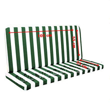 Buonocore Aldo "Nuove Idee" Cuscino per Dondolo 2 posti lastra 110 Cm Bianco/Verde