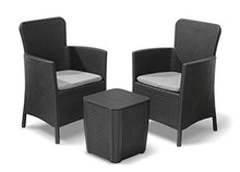 CAPALDO ALLIBERT SET SALOTTO RESINA MIAMI BALCONY GRAPHITE
