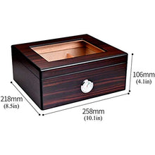 Adesign Handcrafted Cigar Humidor - Contiene (25-50 Cigars) - Cedar Cigar Box con umidificatore, igrometro e Vassoio Sigaro Regolabile