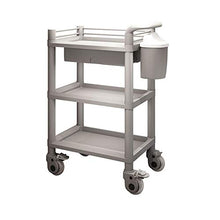 YIN YIN Carrello per Ripiani Scaffale, Salone di Bellezza in plastica cremagliera Mobile Luce e conveniente Grande Salone di Bellezza a casa Taglio di Capelli Grigio 54X37X98CM Carrello a rulli