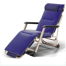 ZHNA Letto Singolo Semplice Sedia Pieghevole Sedia Pausa Pranzo (Color : Blue)