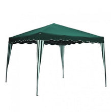 Gazebo per giardino colore bianco e verde copertura cm 300x400x260