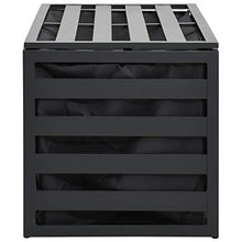 vidaXL Contenitore per Giardino in Alluminio 100x50x50 cm Antracite
