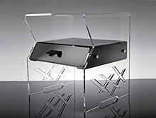 Slato Comodino con cassetto design moderno in plexiglass Amon (cm.35x41x43H)