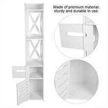 YOPOTIKA Armadio da bagno in legno bianco impermeabile a prova di umidità e senza formaldeide