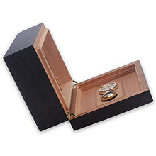 TGhosts Cigar Humidor, Desktop Cigar Humidor, Cedar Cigar Box di stoccaggio, Vetro igrometro e umidificatore Rettangolo (Color : A)
