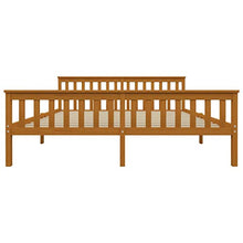 FAMIROSA Giroletto con 2 Cassetti Marrone Miele Legno di Pino 180x200 cm-0533