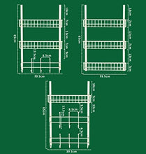 Scaffali del Bagno Portaoggetti per Doccia sospeso - Cesto portaoggetti antiruggine a 2 Livelli - Portaoggetti da Bagno da Appendere con 5 Ganci per Asciugamani, Bianco, A (3tier)