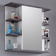 trendteam smart living Arredamenti, Derivato del Legno, Bianco/Argento fumé