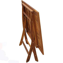 Computer portatile Stand Stand Solid Acacia Legno Outdoor Dining Set 5 Pezzi Giardino Pieghevole Tavolo Sedia