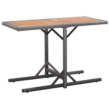 Festnight 3 pz Set da Bistrot in Rattan Resistente alle Intemperie Comodi Cuscini Mobilia Esterna del Rattan con Cuscini 1Tavolino e 2 Poltrocine in Rattan