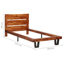 Wakects - Struttura in legno per letto singolo, con piede basso, 90 cm
