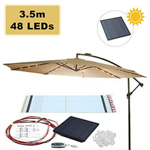 Hengda Ombrellone da giardino in alluminio, diametro 3,5 m, protezione UV40+