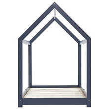 FAMIROSA Giroletto per Bambini Grigio in Massello di Pino 70x140 cm-3352