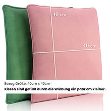 DYNMC you Cuscini da Esterno Idrorepellenti - Cuscini per Esterni Verde/Rosa con Copertura in Tex Oeko di Alta qualità 40x40 cm - Cuscini da Giardino e Balcone