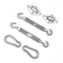 Gwolf Kit di Fissaggio per Tende da Sole, Set di Accessori per Tende da Sole, Kit di Fissaggio per Tende da Vela, Kit di Accessori per Vela da Vela per Tende da Sole in Acciaio Inossidabile 80 Pezzi