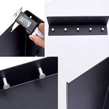Dirgee Spazio Nero Space Bagno Bagno Supporto a Parete Multifunzione con 5 Ganci, 100mm * 600mm * 140mm