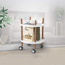 YIN YIN Carrello per Ripiani Carrello portaoggetti, ripiano portaoggetti in plastica Tondo Semplice ed Elegante, Resistente e Durevole, Passeggino for Hotel, 3 Colori, 45X56 cm Carrello a rulli