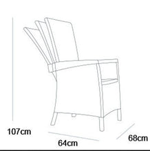 Keter Allibert Poltrona Regolabile Vermont, Grigio, 223870