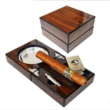 OutingstaRase Pieghevole in legno Cigar Ashtray Portable Set creativo Collezione Tavola delle risorse