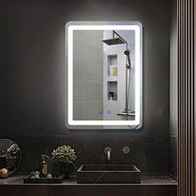 Specchio da bagno Bagno specchio con luce Bagno specchio 50x70 cm Make-up specchio Hotel ingegneria bagno Ospiti WC con luce Smart specchio