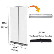 Partizioni Standing Sneeze Guard, Divisore Partizione con Banner Regolabile Basamento for Contatori, Reception, Ufficio, Centri Ricreativi, Scuole. (Size : 31.4 * 78.7 Inches (80 * 200cm))