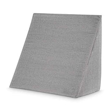 Purovi - Cuscino a cuneo, rivestimento grigio, 60 x 50 x 30 cm (senza cuscino a cuneio)