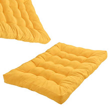 [en.casa] Divano Paletta - a 5 posti con Cuscini - (Color Senape) Set Completo incl. bracciolo e Schienale