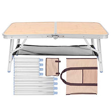 SALUTUYA Tavolo Pieghevole in Lega di Alluminio Tavolo Pieghevole Portatile Resistente Regolabile in Altezza, per Barbecue