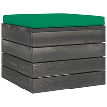 FAMIROSA Set Divani da Giardino su Pallet 7 pz con Cuscini Massello Pino-1976