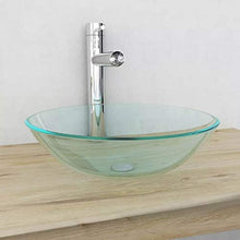 lavabo da bagno in vetro temperato Trasparente 42 x 14 cm