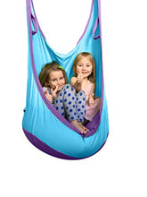 Happypie - Amaca da appendere a forma di rana per interni ed esterni, per bambini e adulti, 100% cotone, colore: Blu