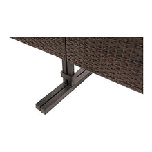 Pureday Protezione visiva da Rattan Artificiale, Marrone Onda - Kunstrattan