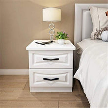 Comodino, Comodino in legno massello Comodino Comodino Comodino in stile europeo Mobiletto portaoggetti Camera da letto Semplice 2 cassetti Comodino multiuso Si adatta accanto a un letto o un divano