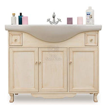 Shop Chic Base mobile bagno con lavabo 105 cm in legno pastello classico moderno