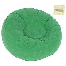 Divano Gonfiabile per Il Tempo Libero, Divano Singolo per Interni per Esterni, Balcone da Giardino ergonomico Pieghevole in PVC per Regalo Soggiorno(Light Green)