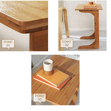 LICHUAN Tavolino da comodino in bambù semplice da comodino, comodino moderno e pigro tavolo per notebook tavolino End Table Facile da montare (Dimensioni: Large)