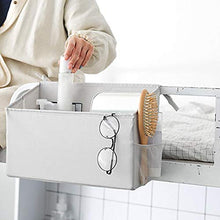 Willand - Scaffale portaoggetti da comodino, in tessuto, per camera da letto o per letto