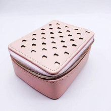 Portapillole a Prova di umidità Borsa in Pelle 8 Scomparti Portapillole settimanale con Design a Prova di umidità Trasparente + Rosa
