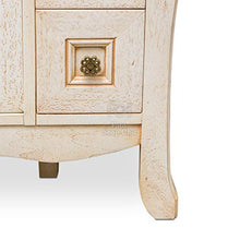 Shop Chic Mobile Bagno Avorio decapè 123 cm Completo con 2 colonne abbinate