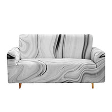 Treer Fodere Copridivani Universale Elasticizzata,1 2 3 4 Posti 3D Stampa Copridivani Elastici Spandex Copridivano Divano AntiGraffio Decorative Sofa (Grigio Marmorizzato,3 Posti(190-230cm))