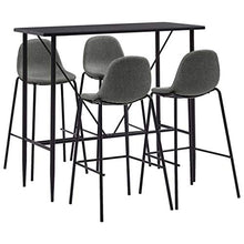 SKM Set da Bar 5 pz in Tessuto Grigio Talpa D