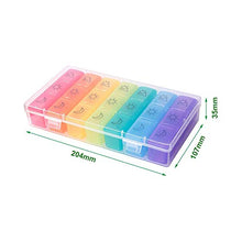 Contenitore portapillole organizer 3 volte al giorno da viaggio 7 settimanali per medicina