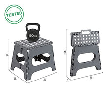 Arregui TB-027-G – Sgabello Pieghevole Multiuso, 27 cm di altezza, grigio
