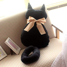 Kklak Cuscino, Cuscino per Gatto Posteriore, Peluche per Inviare Regali di San Valentino agli Amici,Black,75cm